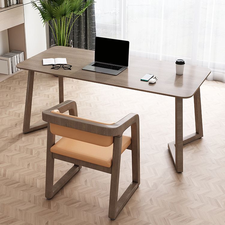 Contemporary Rectangular Writing Desk Wooden Office Desk for Bedroom