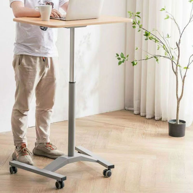 Adjustable Standing Office Desk Rectangular Shaped with Metal Legs