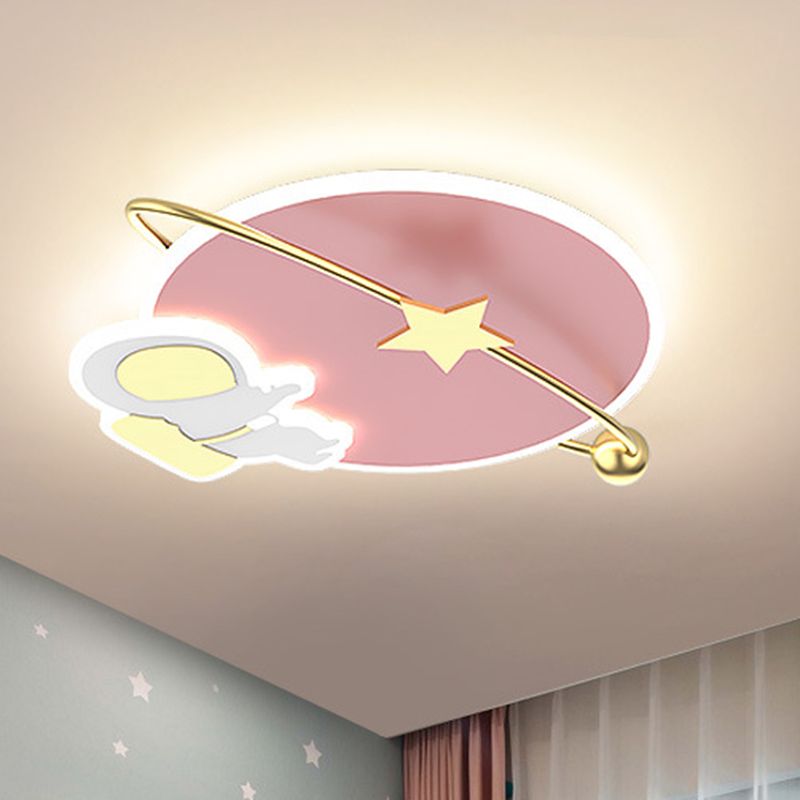 Creative Cartoon Surface Montato Soffitto Light Kids Acrilico LED Flush Light per Bedroom