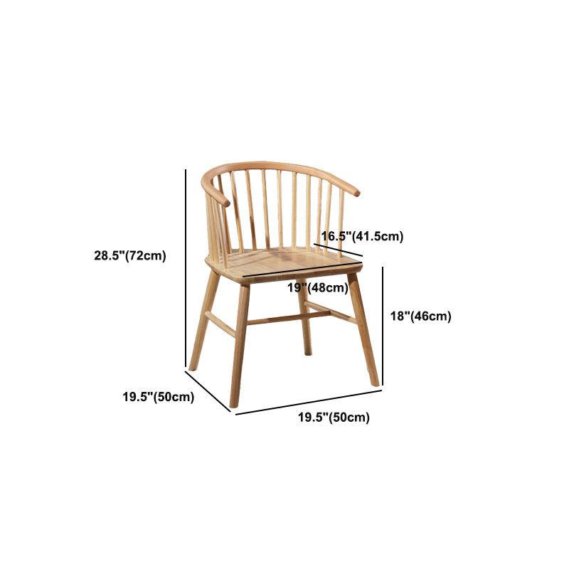 Windsor Back Arm Chair Contemporary Solid Wood Dining Arm Chair