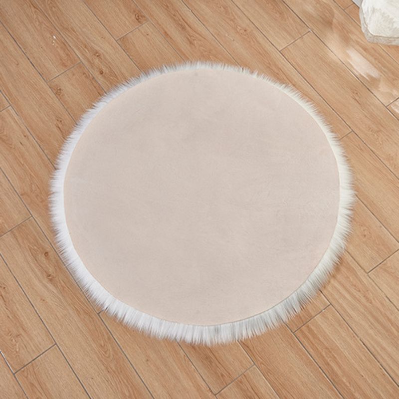 Contemporary Simple Plain Rug Comfort Shag Area Carpet Polypropylene Washable Rug for Living Room