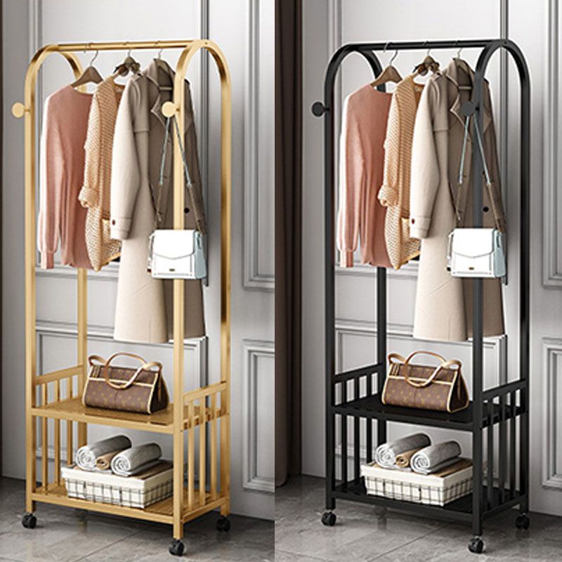 Hall Stand Contemporary Metal Shelving Included Free Standing Coat Rack