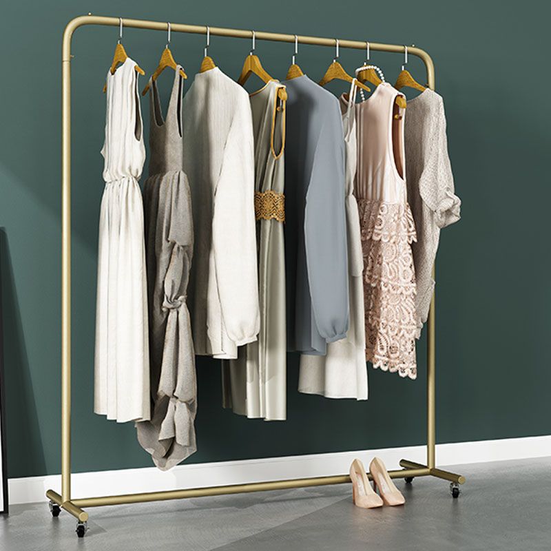 Industrial Style Coat Rack Metallic Free Standing Coat Rack with Sheave