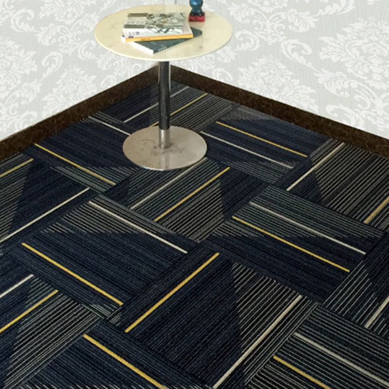 Dark Color Level Loop Carpet Tile Non-Skid Self Adhesive Indoor Office Carpet Tiles