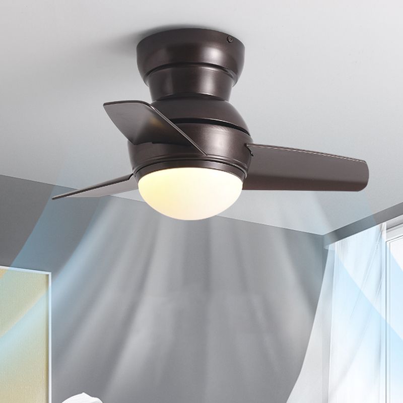1 Light Ceiling Fan Light Modern Style Metal Ceiling Fan Light for Children's Room