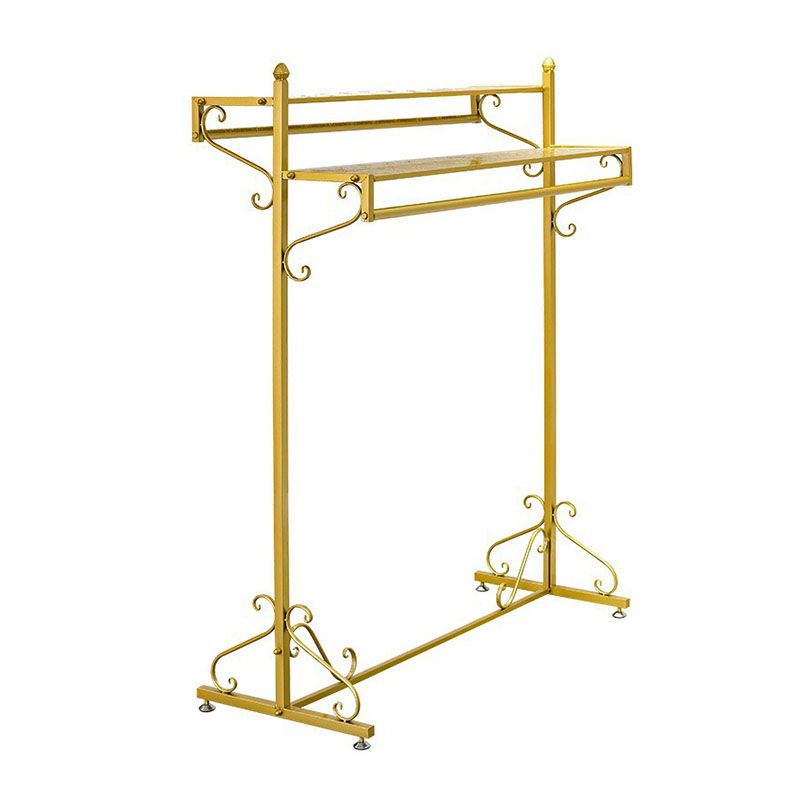 Gorgeous Coat Rack Free Standing Metal Golden Clothes Hanger for Living Room