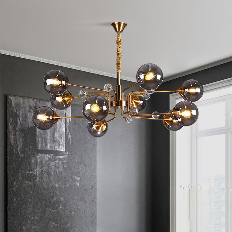 Orb Chandelier Pendant Light Nordic-Style Glass Chandelier Light Fixture for Living Room