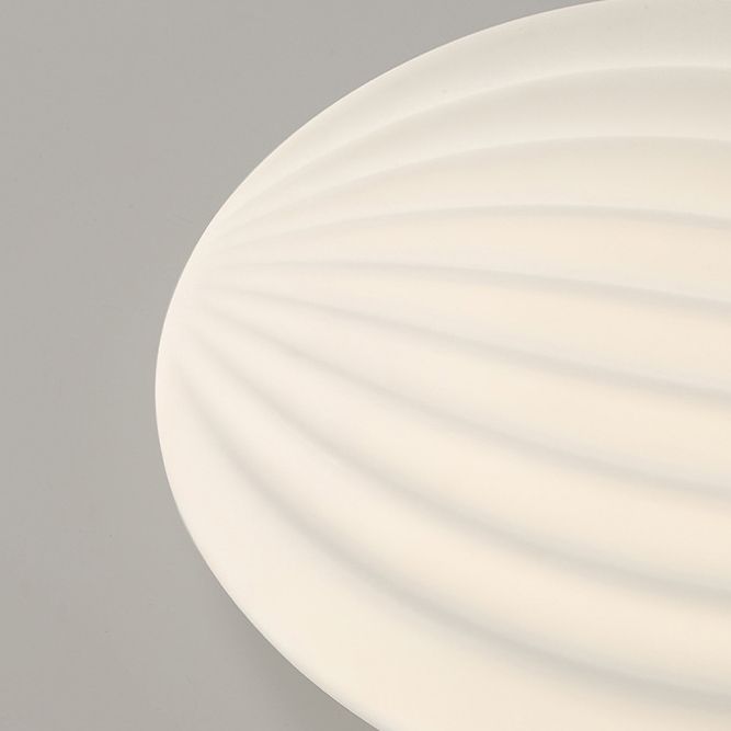 2-Light White Finish Flush Mount Lighting Acrylic LED Ceiling Light for Bedroom