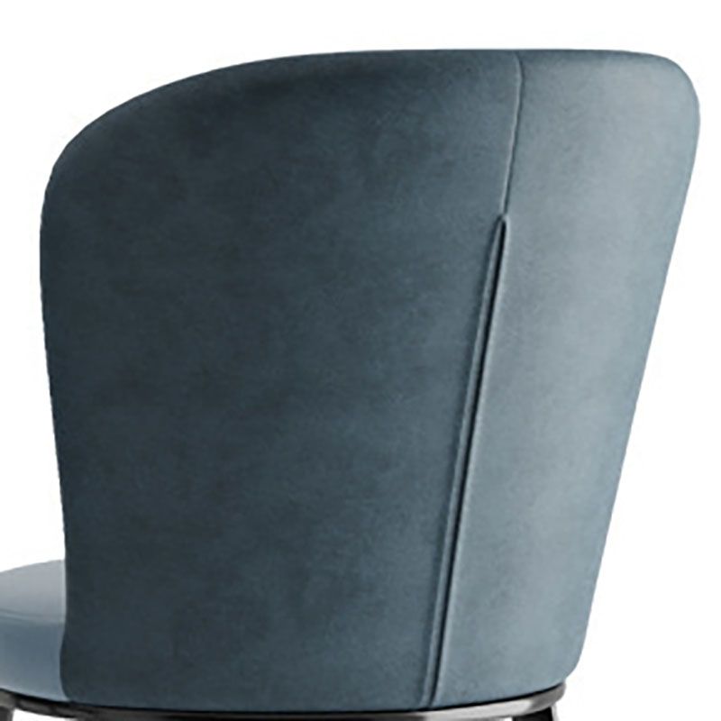 Contemporary Faux Leather Side Chair for Home Armless Solid Back Chair