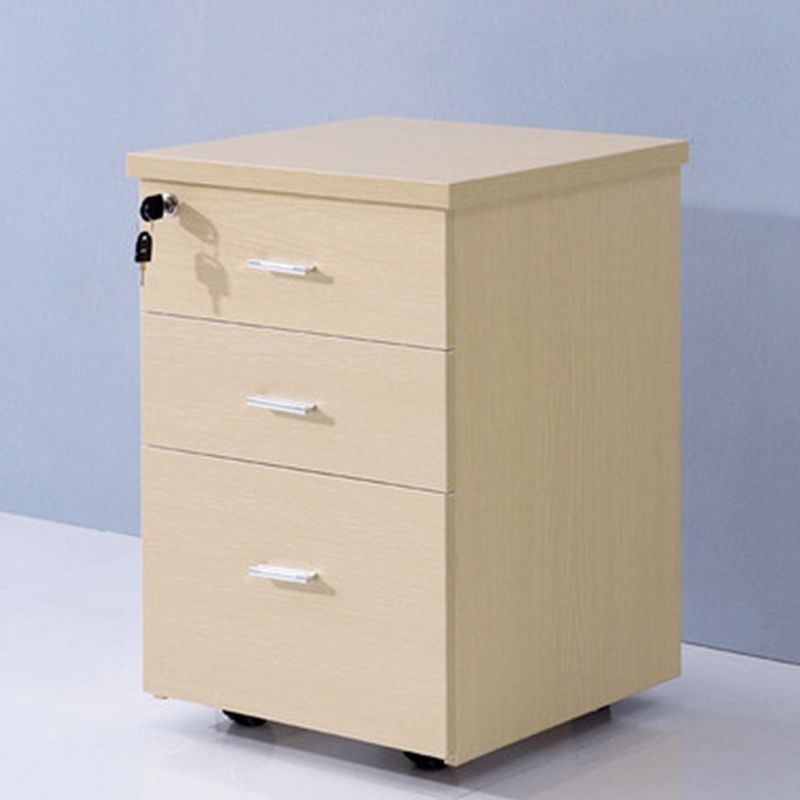 Contemporary Vertical Filing Cabinet Wood Filing Cabinet on Wheels