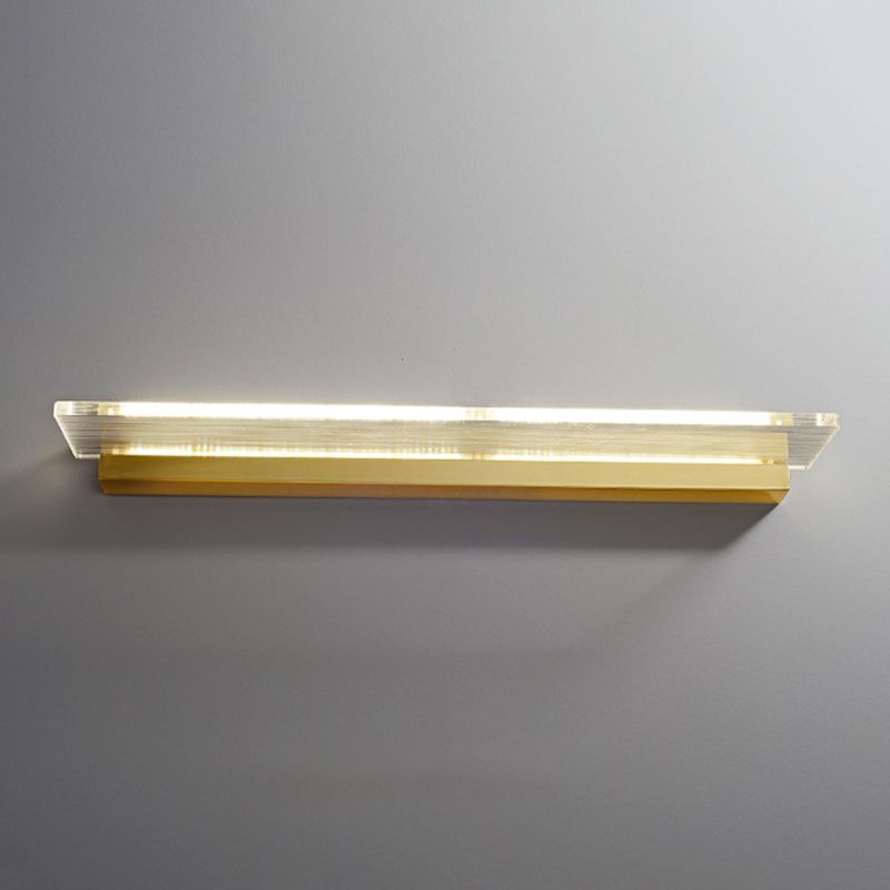 Contemporary Bath Bar Vanity Lighting Golden LED Light for Bathroom