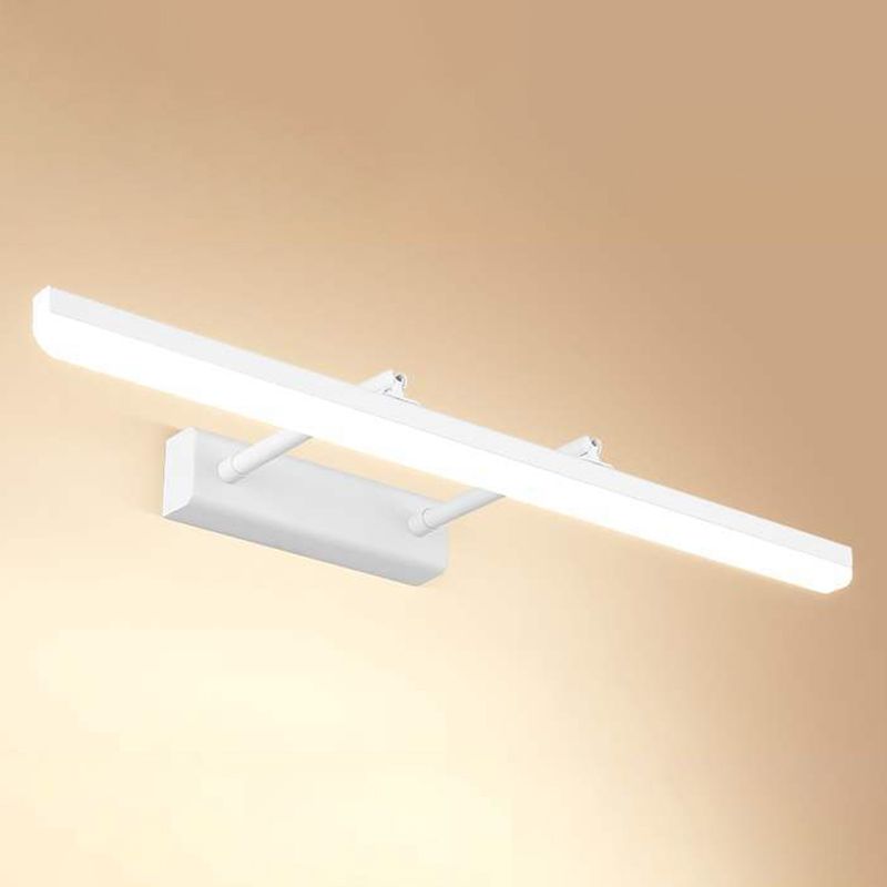 Metal Linear Wall Mount Lighting Modern 1-Light Swing Arm Mirror Wall Mount Light Fixtures