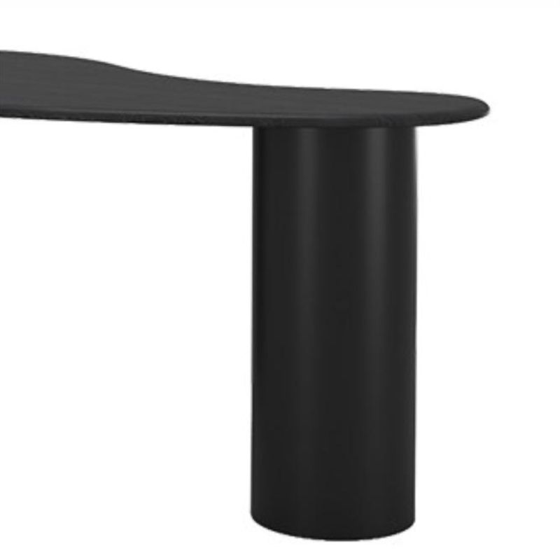 Contemporary Free Form Office Desk Black Writing Desk for Office