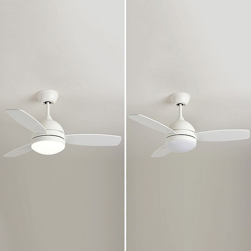 Nordic Style Iron Ceiling Fan Lamp 3th Gears Adjustment Ceiling Fan Light for Bedroom