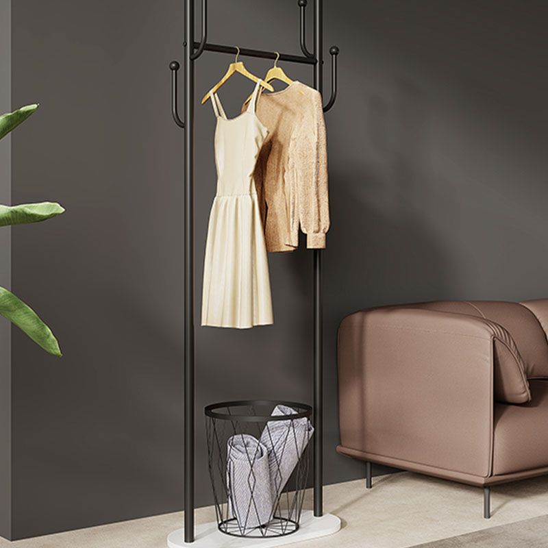 Gorgeous Coat Rack Coat Hooks Metal Storage Basket Coat Rack with Castors