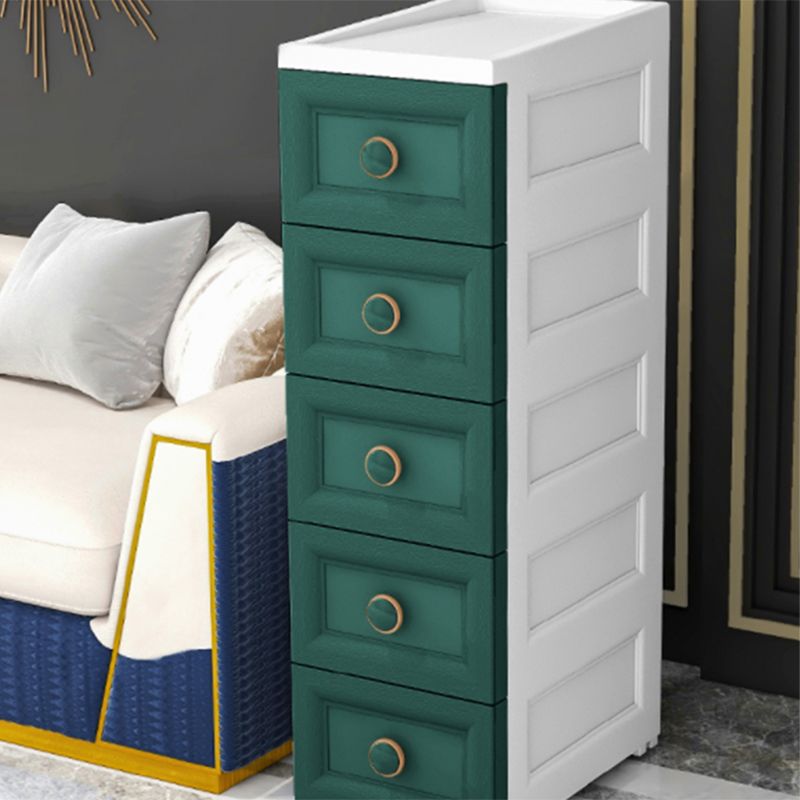 14.82 Inch Width Modern Nursery Dresser Plastic Chest Kids Nightstand