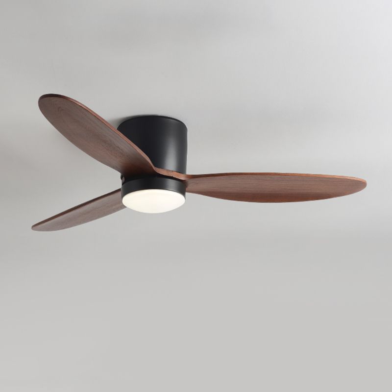 Contemporary LED Ceiling Fan Lamp 3-Blade Fan Lighting for Bedroom