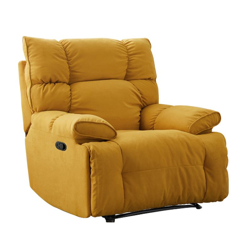 Contemporary Standard Recliner Microsuede Single Recliner Chair