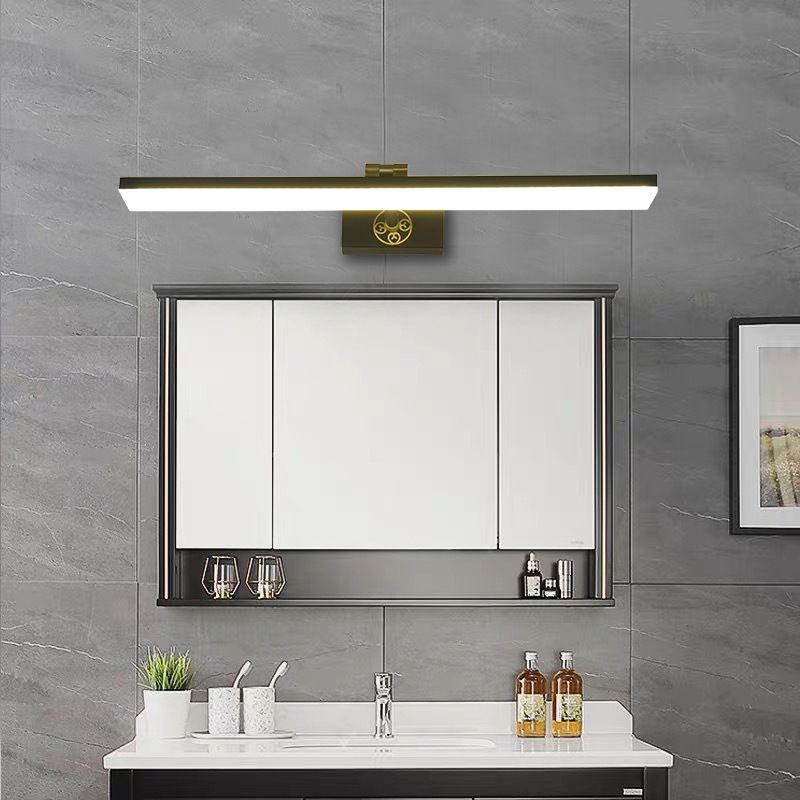 Modern Simplicity Elongated Vanity Light Fixture Acrylic Wall Lighting Fixtures for Bathroom