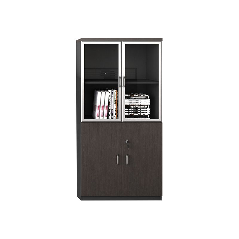 Industrial Style Vertical Filing Cabinet Wood Locking Storage Filing Cabinet