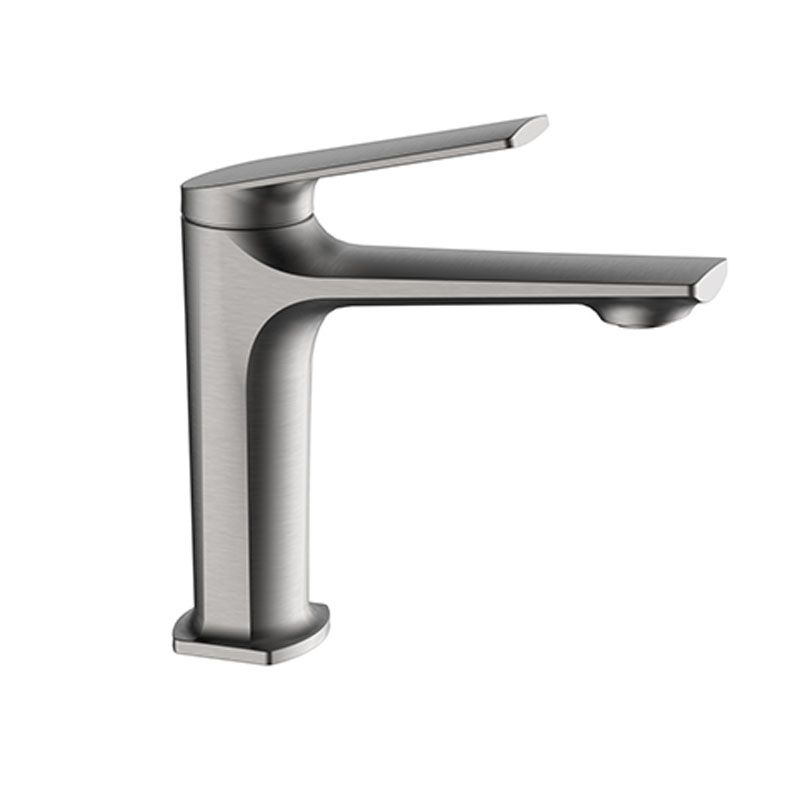 Modern Vessel Faucet Brass Lever Handles Low Arc Basin Lavatory Faucet