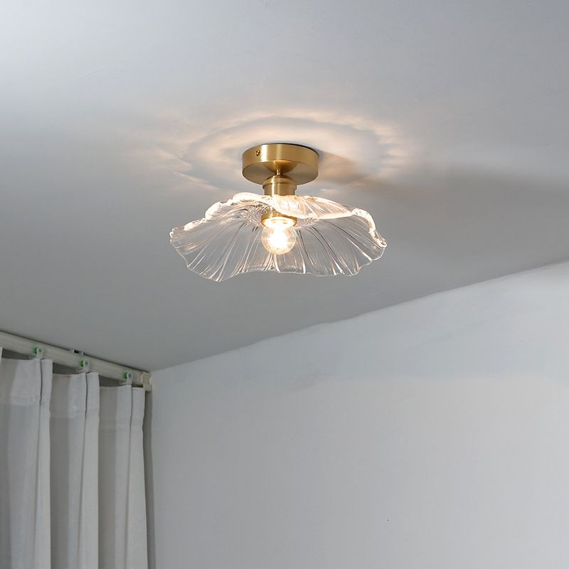 Nordic Ceiling Light Glass Flush Mount Lighting Fixture for Bedroom