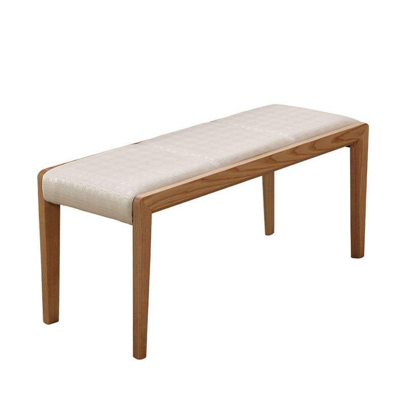 Contemporary Solid Wood Home Bench 18.8" Height Seating Bench with Legs