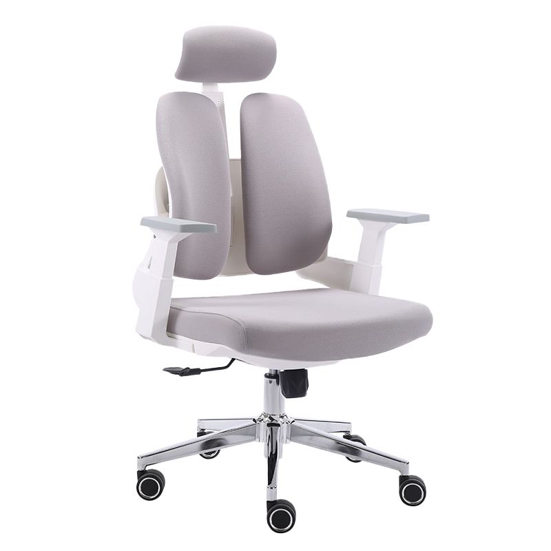 Arms Included Desk Chair Modern Adjustable Seat Height Swivel Chair with Wheels