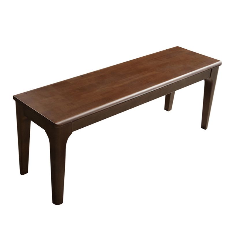 17.72" H Modern Oak Wood Seating Bench with Legs For Bedroom