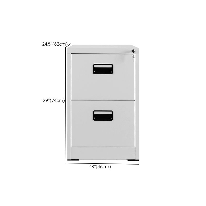 Contemporary Style File Cabinet Metal Filing Cabinet for Home Office