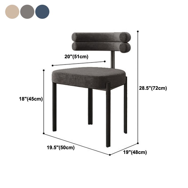 Contemporary Upholstered Side Chairs Open Back Dining Side Chair