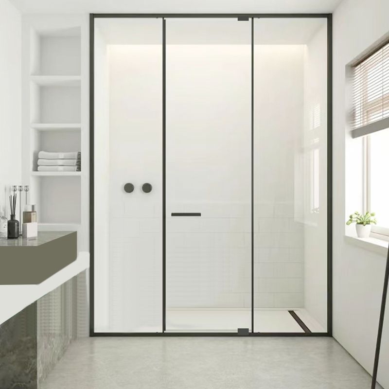 Full Narrow Frame Pivot Shower Door Tempered Glass Shower Door