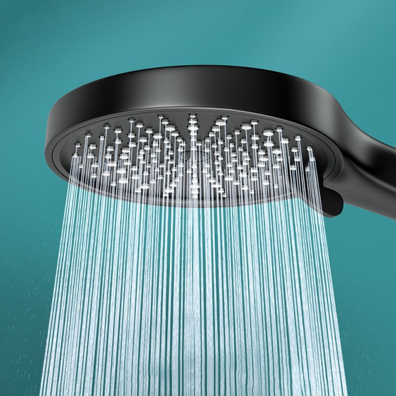 Contemporary Round Shower Head Pure Color Handheld Shower Head