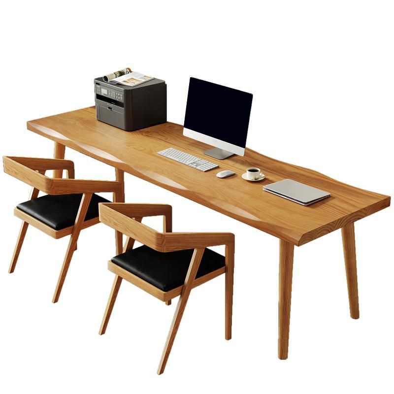 Contemporary Solid Wood Office Desk Rectangular Writing Desk for Office