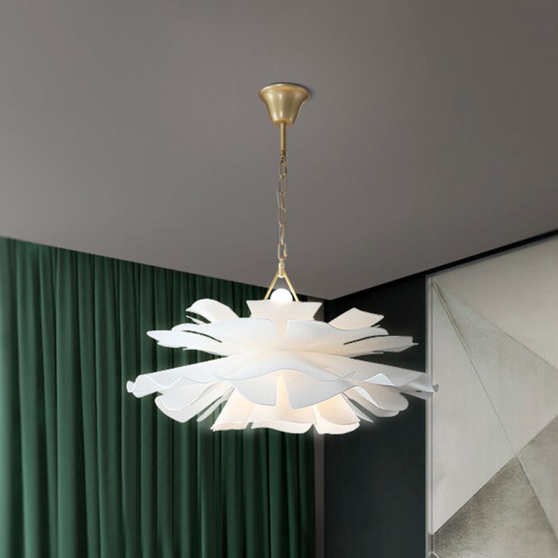 Acrylic Flower Pendant Lighting Minimalist 2-Light Hanging Ceiling Light for Living Room