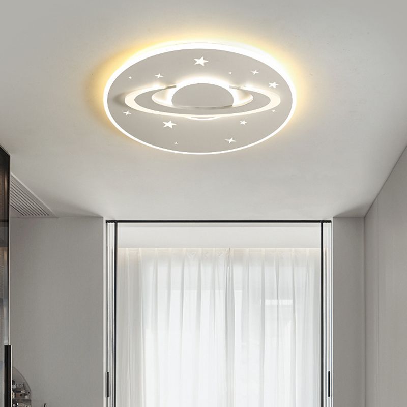 LED Flush Mount Lighting Contemporary White Ceiling Light for Home