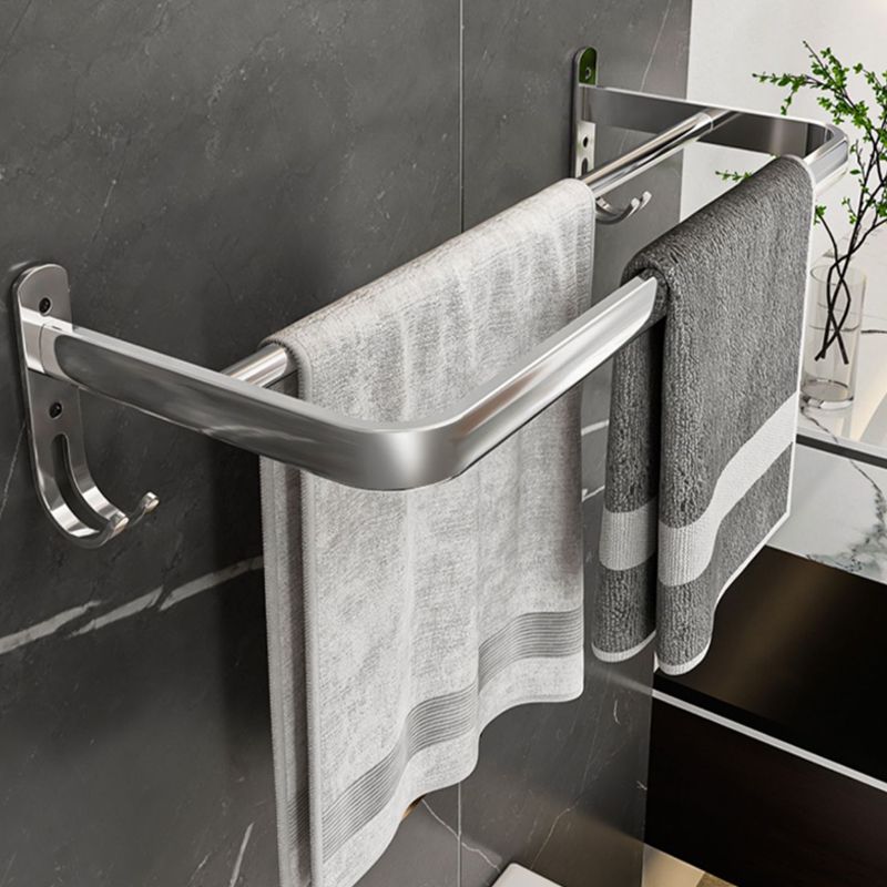 Contemporary Chrome Bathroom Hardware Set Polished Chrome Bathroom Set in Stainless Steel