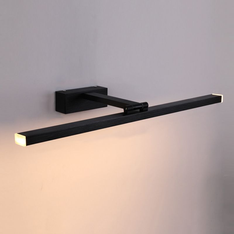 Strip Shape Vanity Light Postmodern LED Mirror Front Light with Acrylic Shade for Bathroom