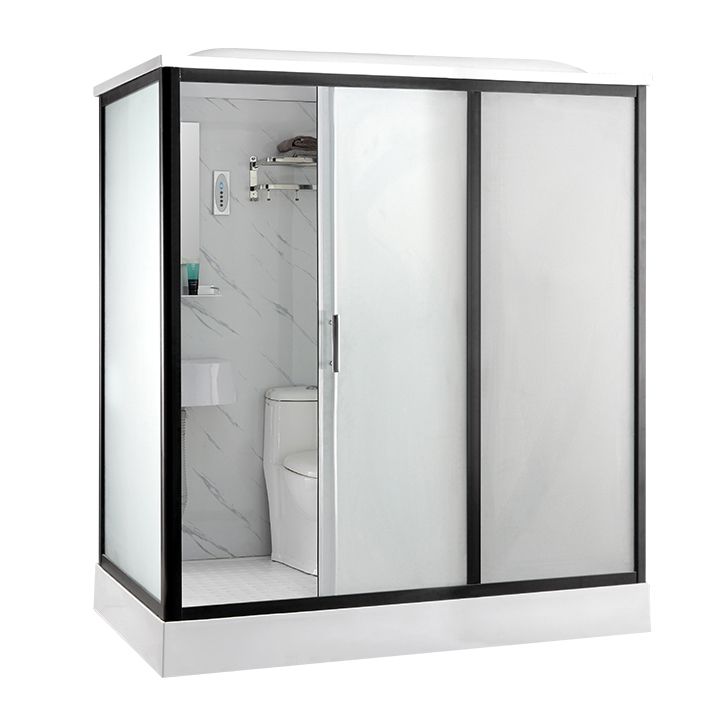 Contemporary Shower Enclosure Frosted Framed Shower Enclosure