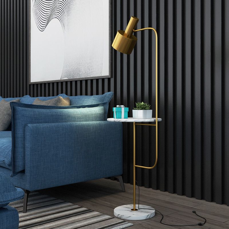 Grenade Metal Spotlight Light Light Postmodern 1-Light Stand Up Lampe avec plateau pour le salon