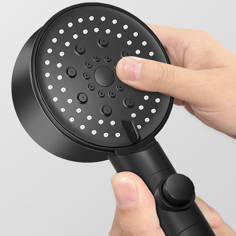 Modern Handheld Supercharged Shower Head Round Turbo Spray Head