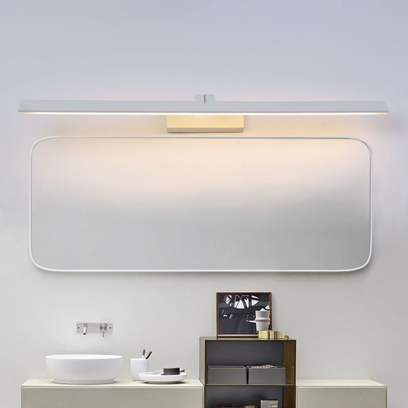 Lámpara de pared sombreada de estilo minimalista Batio acrílico Luz de pared montada en blanco