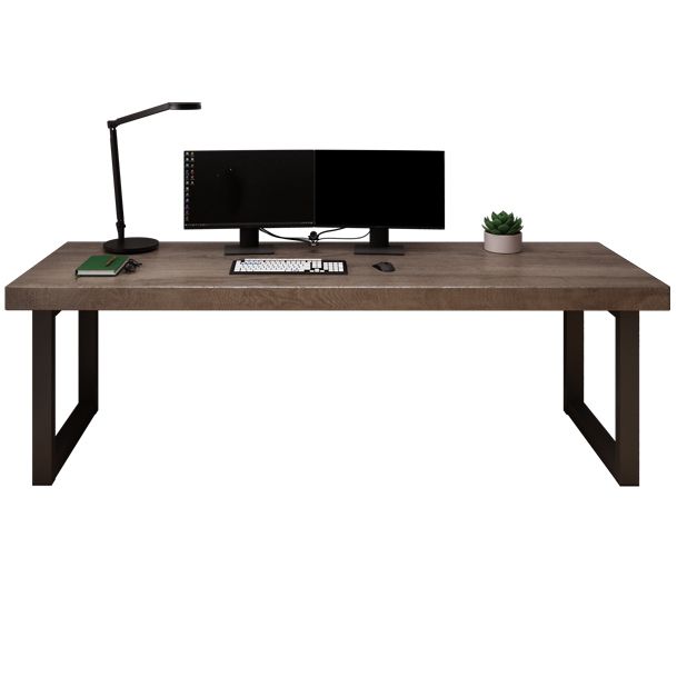 Contemporary Style Writing Desk Solid Wood Rectangular Home and Office Desk