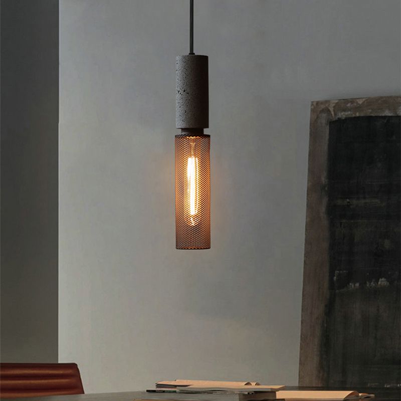 Geometric Shade Hanging Lighting Industrial Style Metal Light Pendant Lamp for Shop