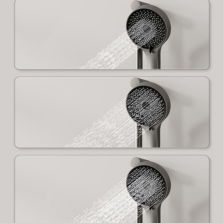 Modern Shower Set Brass Temperature Control Slide Bar Included Shower Trim