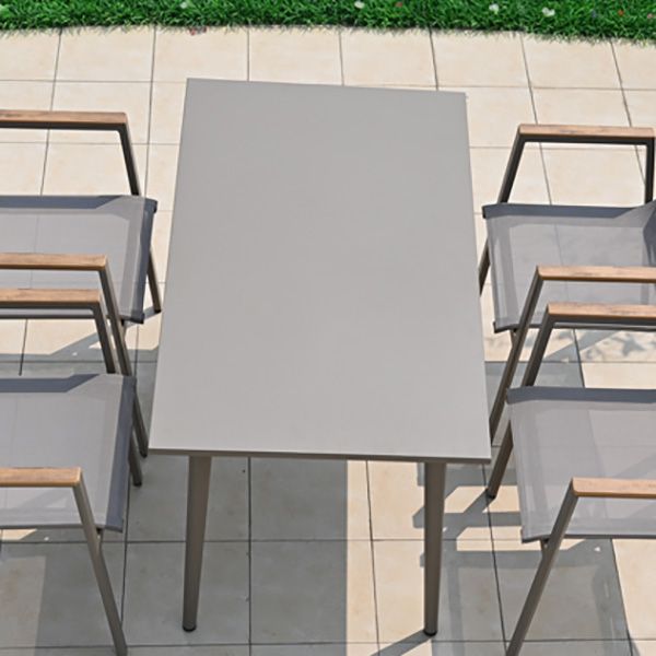 Contemporary Stone Dining Table Water Resistant Dining Table