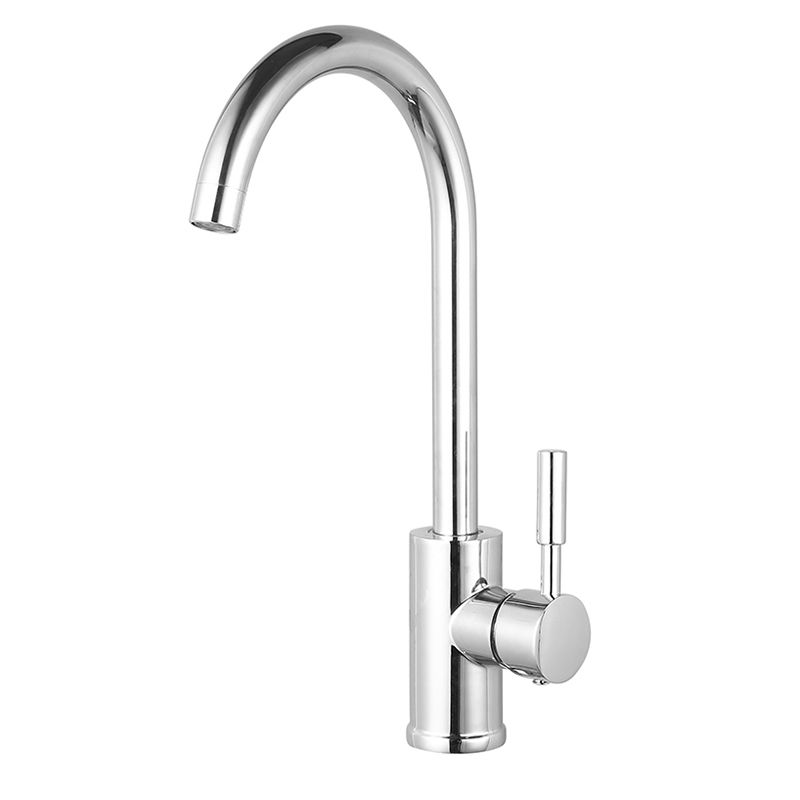 Modern Kitchen Faucet Brass Lever Handles Swivel Spout Bar Prep Kitchen Faucet