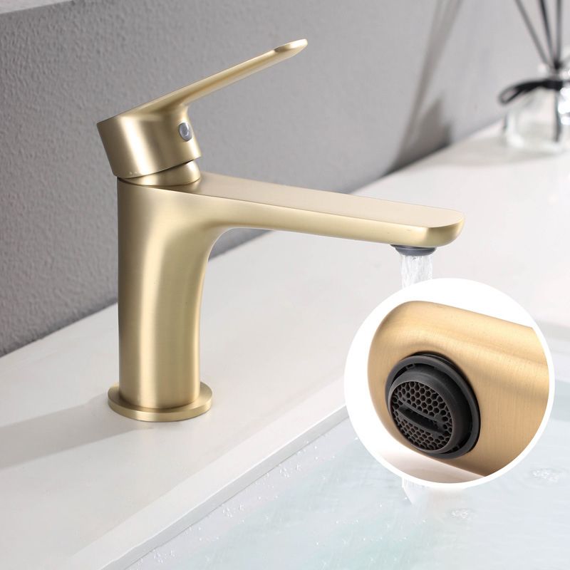 Light Luxury Vessel Sink Faucet Lever Handle Single Hole Bathroom Faucet