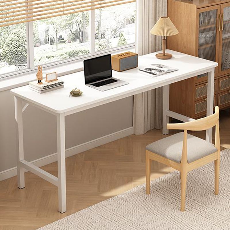 Contemporary Home Office Desk Wooden H-Shape Base Writing Desk , 29.5" H