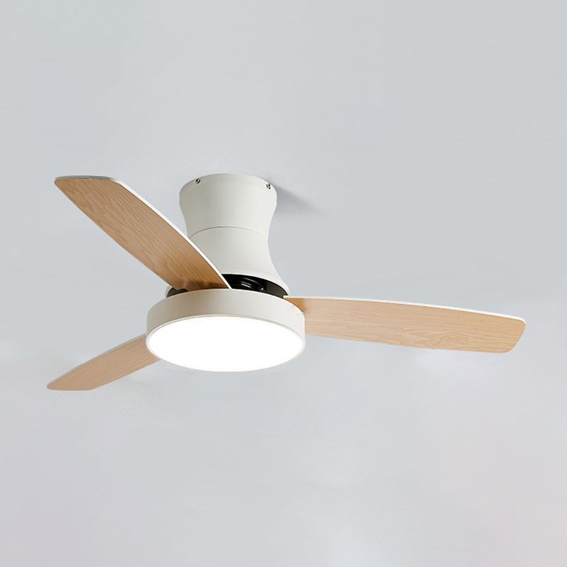 Contemporary Ceiling Fan Light Fixture Colorful LED Ceiling Lamp for Bedroom